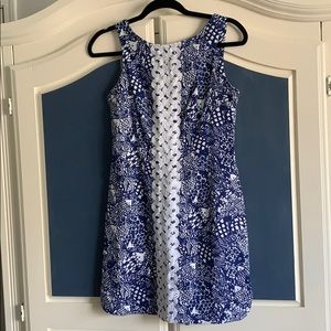 Lily Pulitzer x Target blue and white fish dress